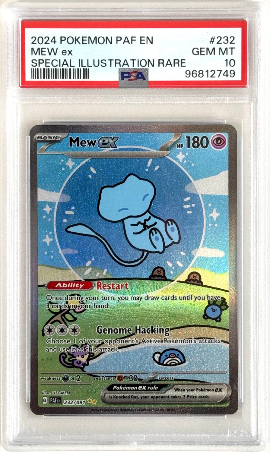 Paldean Fates Mew ex PSA 10