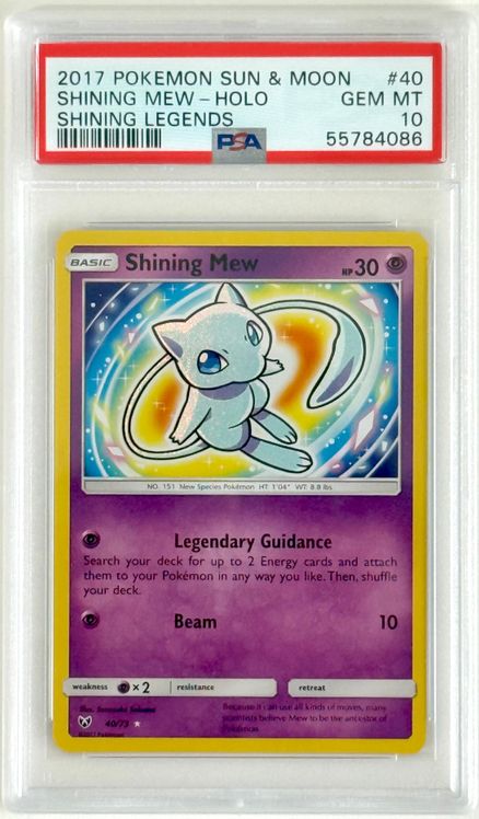 Shining Legends Shining Mew PSA 10