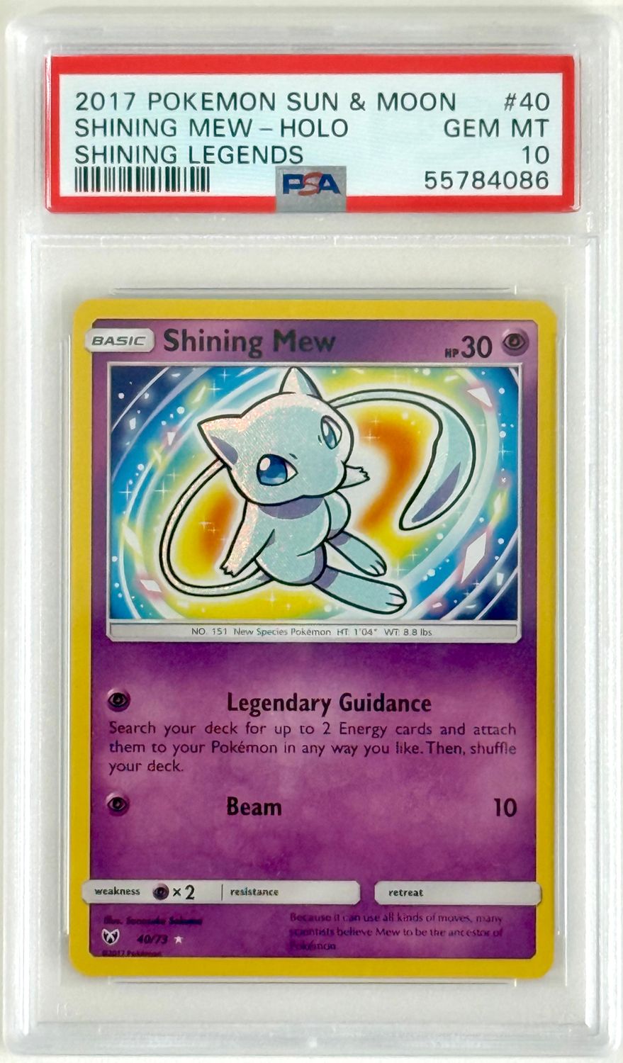 Shining Legends Shining Mew PSA 10